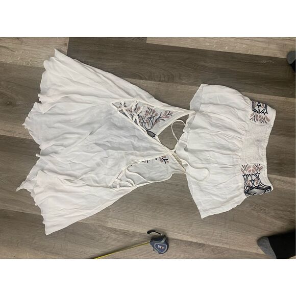 Free People La Luna Set, White Eyelet Tunic Top and Shorts, Sz Medium, MSRP $148 - Picture 12 of 12